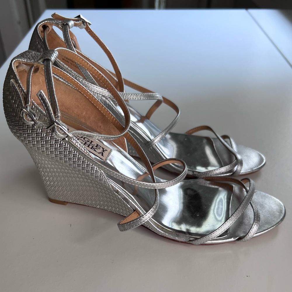 Badgley Mischka stewpot wedge sandals